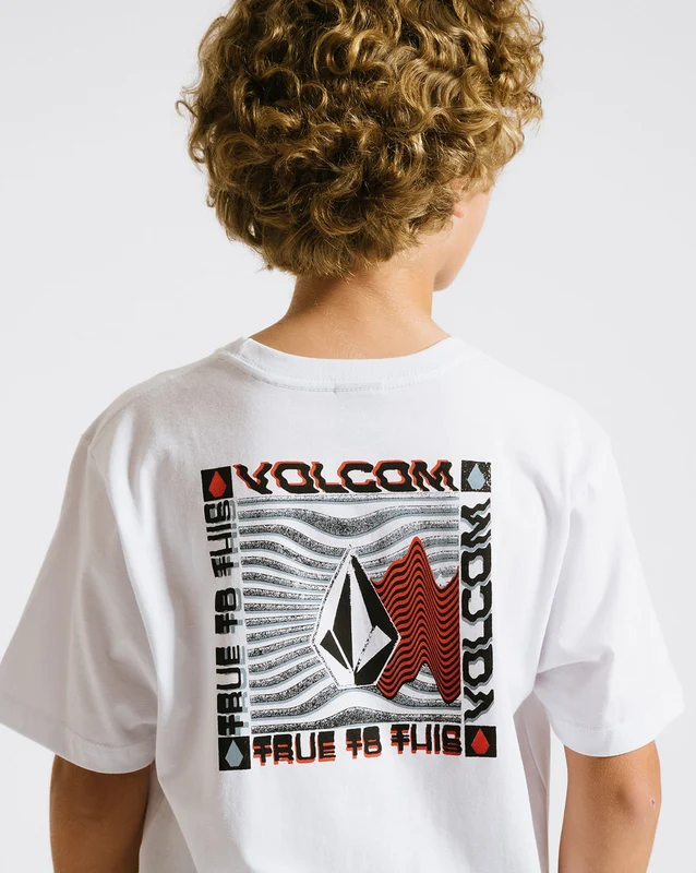 Camiseta Volcom Regular Slider Juvenil Branca 10 / BRANCO
