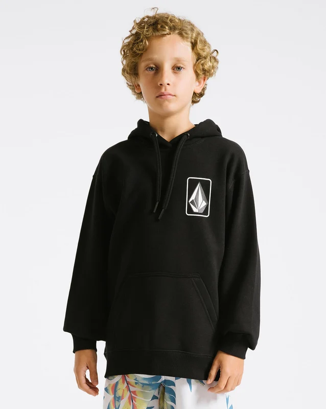 Moletom Volcom Canguru Strike Juvenil Preto 12 / PRETO