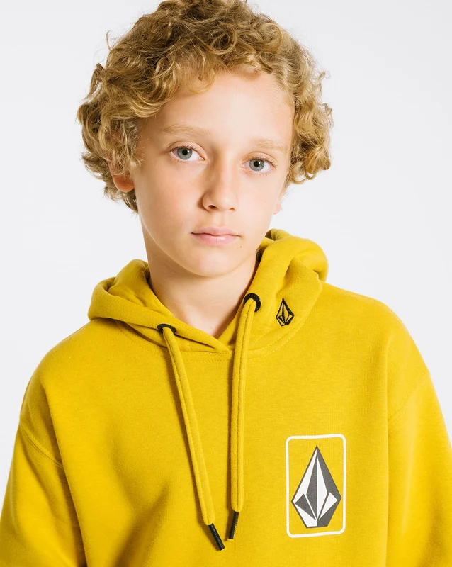 Moletom Volcom Canguru Strike Juvenil Amarelo 08 / AMARELO