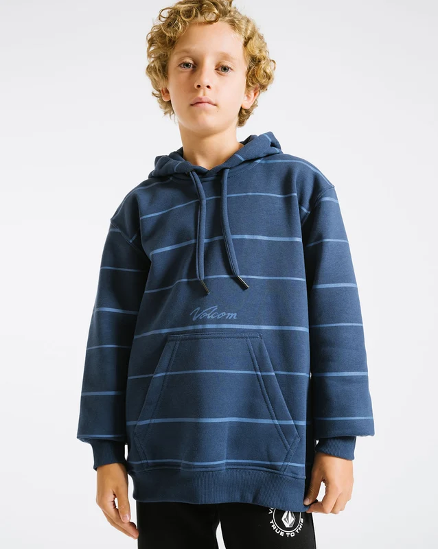 Moletom Volcom Canguru Exception Juvenil Azul 14 / AZUL ESCURO