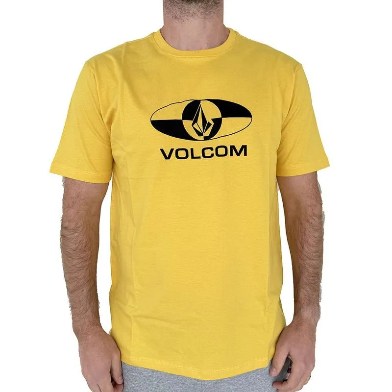 Camiseta Volcom Masonite WT25 Masculina Amarelo G / amarelo