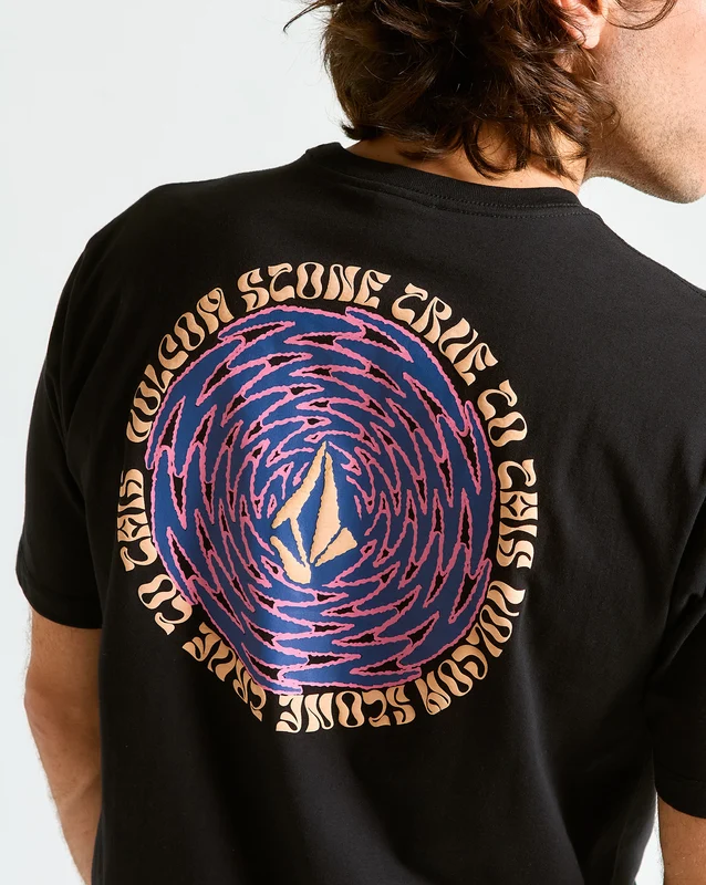 Camiseta Volcom Cylinderz Preta M / PRETO