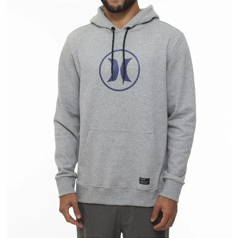 Moletom Hurley Canguru Circle Icon WT23 Cinza Mescla GG / cinza