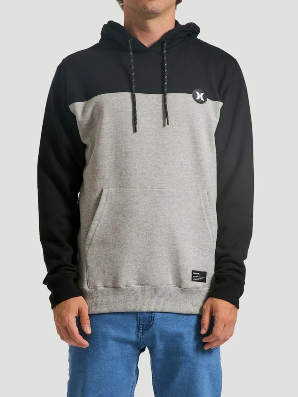 Moletom Canguru Preto Hurley Puff M