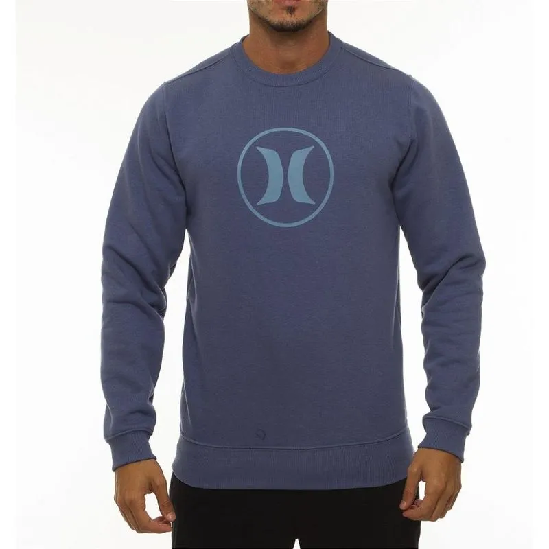 Moletom Hurley Careca Circle Stone WT23 Masculino Marinho G / azul-escuro