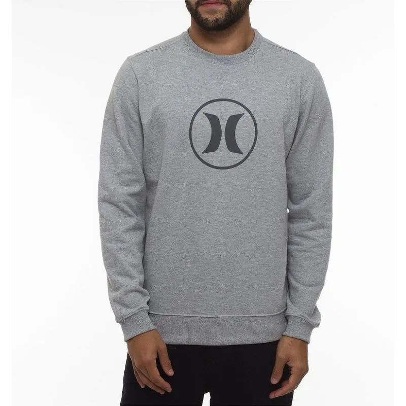 Moletom Hurley Careca Circle Stone WT23 Masculino Cinza GG / cinza