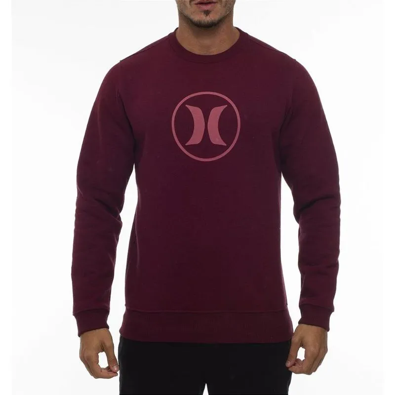 Moletom Hurley Careca Circle Stone WT23 Masculino Vinho P / vermeho