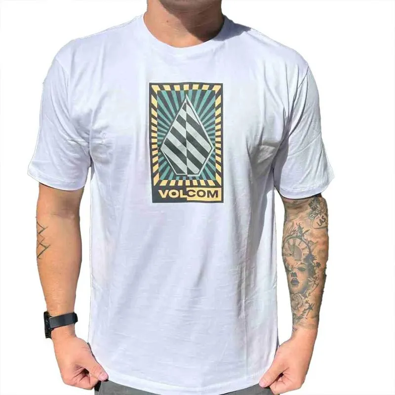 Camiseta Volcom Warble WT25 Masculina Branco G / branco