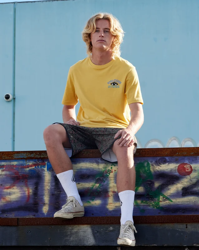 Camiseta Volcom Visionary Amarela M / Amarelo