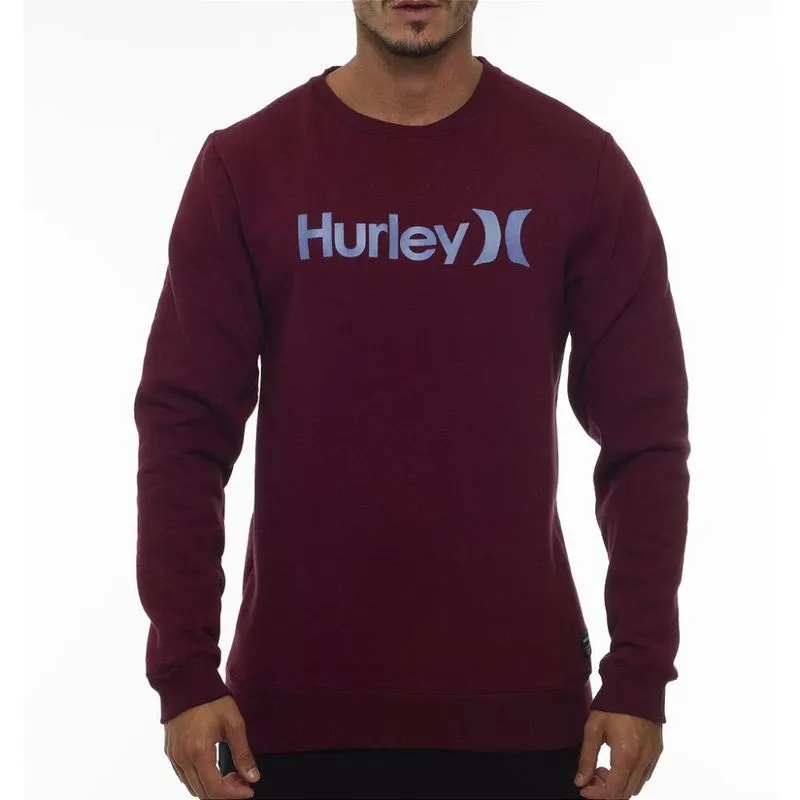 Moletom Hurley Careca Ony&Only WT23 Masculino Vinho M / vermeho
