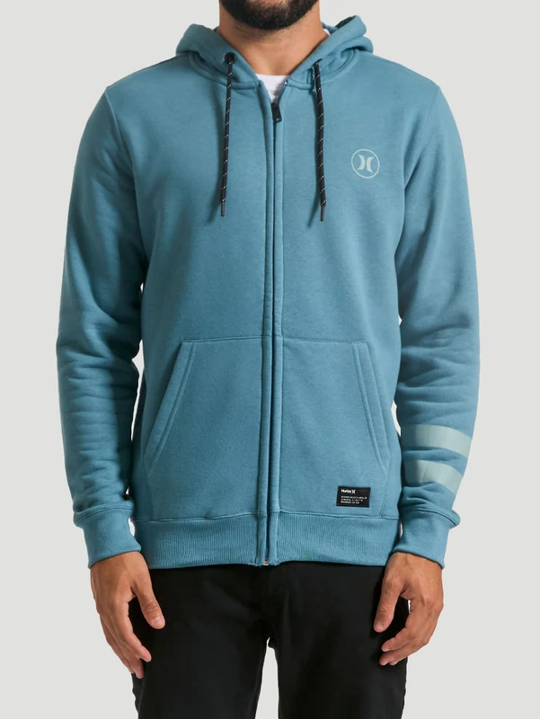 Moletom Aberto Hurley Circle Icon Preto Azul M