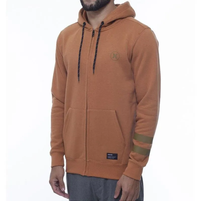 Moletom Hurley Aberto Circle Icon BP WT23 Masculino Ocre G / marrom