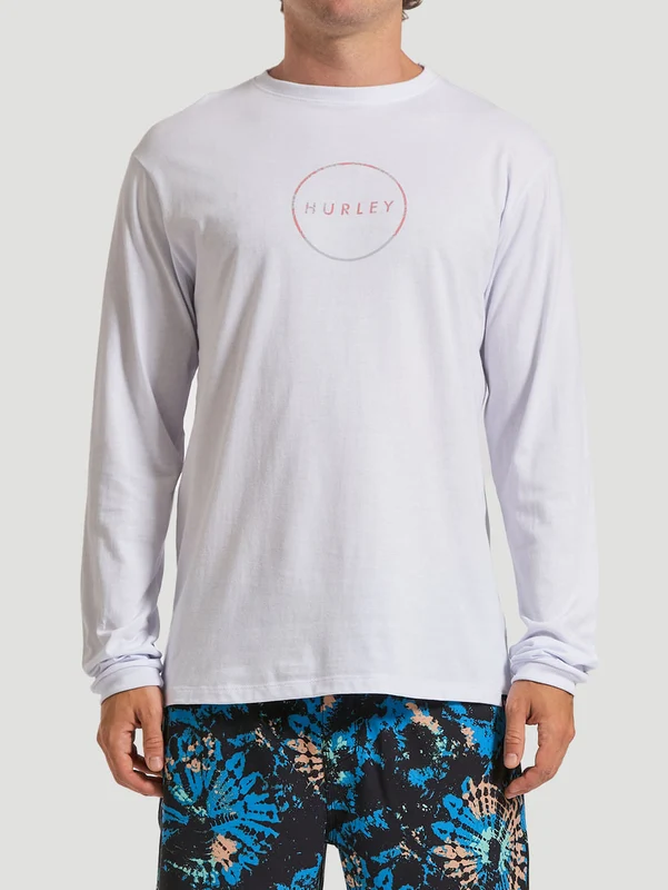 Camiseta Manga Longa Hurley Inside Branca P