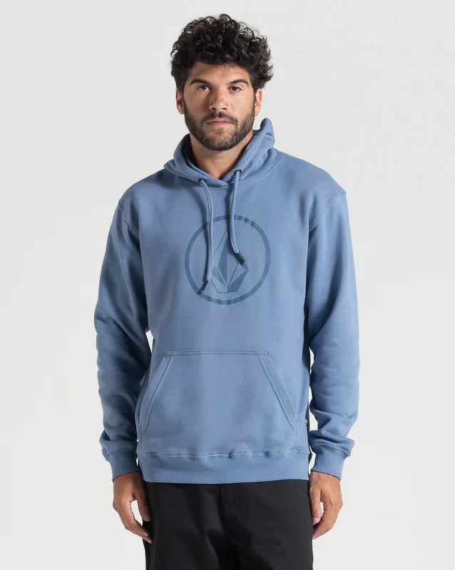 Moletom Volcom Canguru Volstoned Azul P / Azul