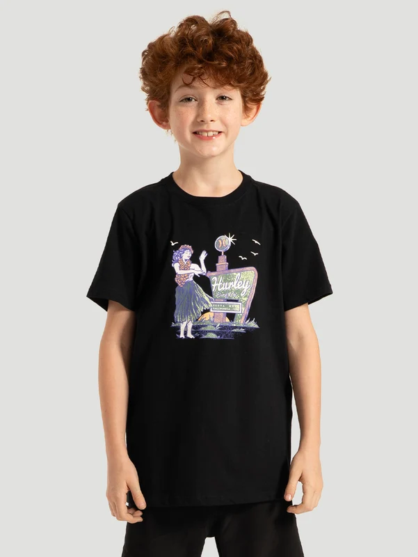 Camiseta Hurley California Juvenil Preta 12 / Preto