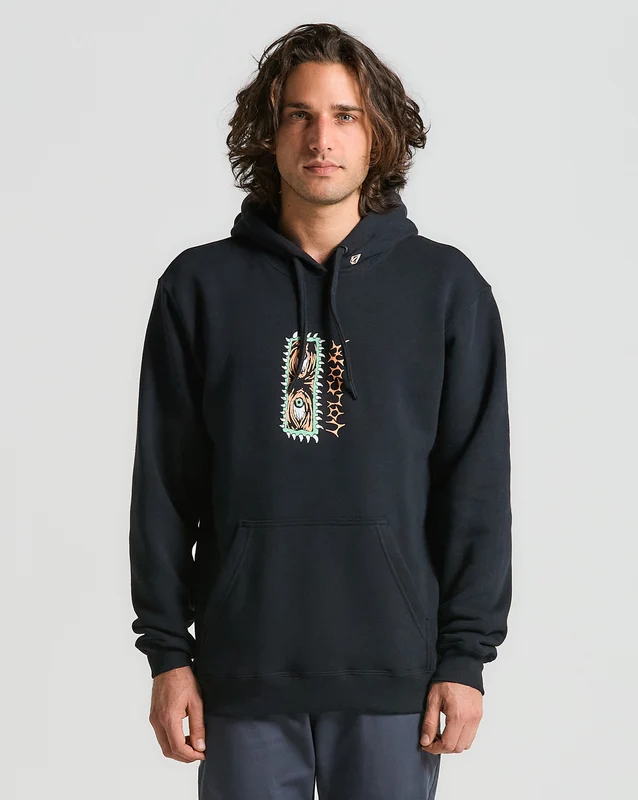 Moletom Volcom Canguru Noder Preto M / PRETO