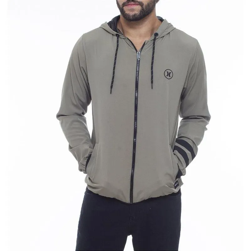 Jaqueta Hurley Block Party WT23 Oversize Masculina Caqui 2G / bege