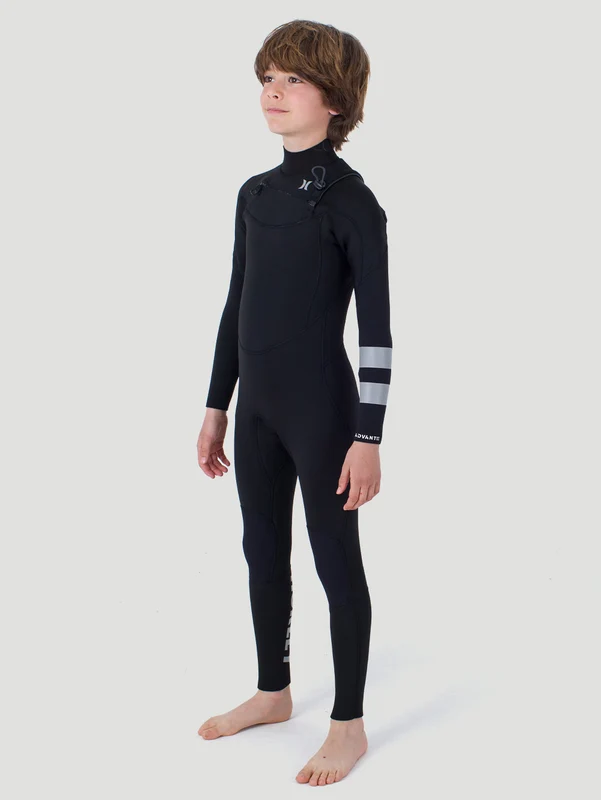 Long John Juvenil Hurley Advant 3/2mm SS Fullsuit Preto 10 / Preto