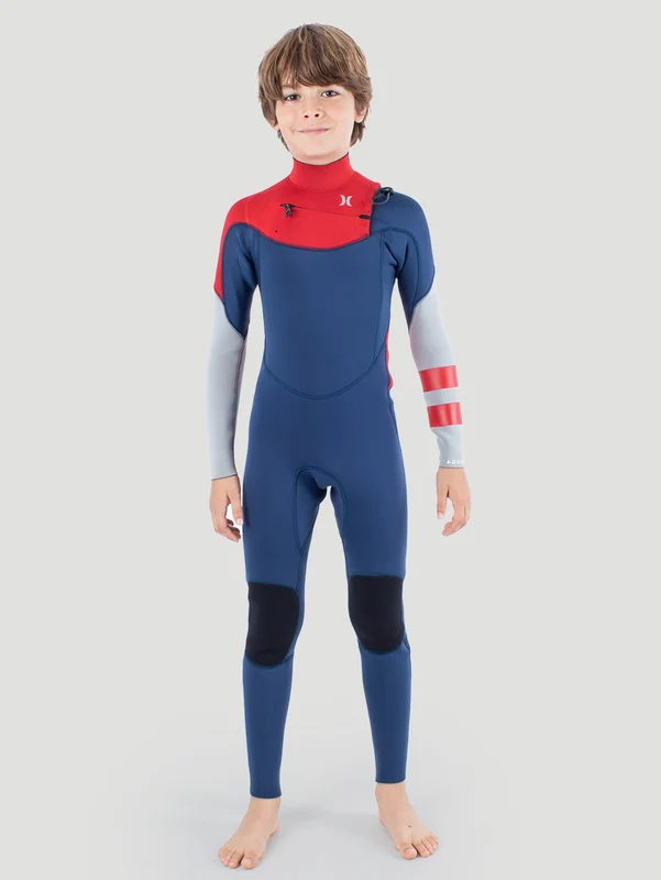 Long John Juvenil Hurley Advant 3/2mm SS Fullsuit Azul 10 / Azul