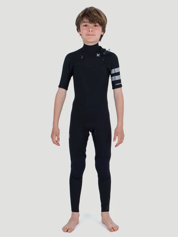 Long John Juvenil Hurley Advant 2/2mm SS Fullsuit Preto 10 / Preto