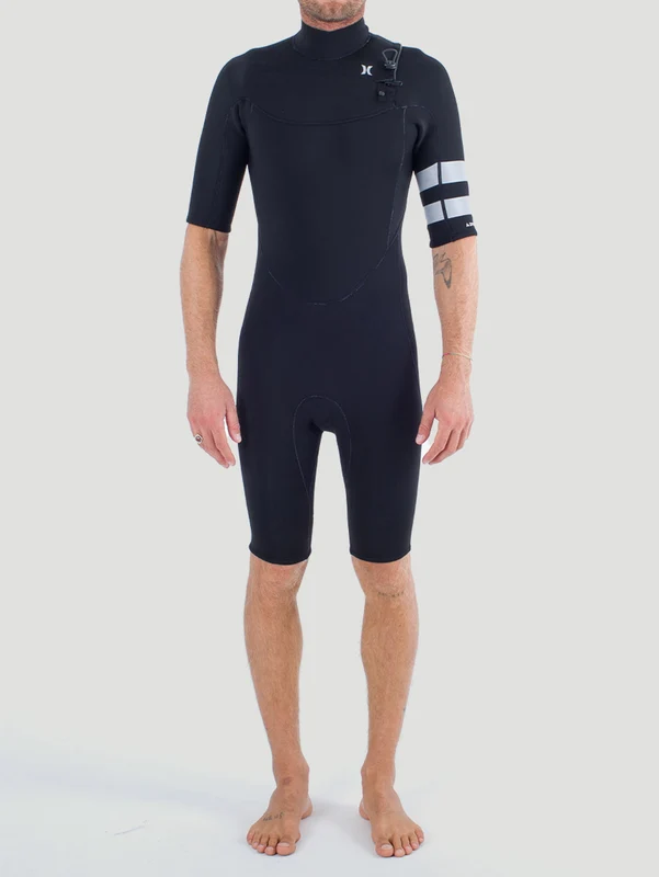 Short John Hurley Advant 2/2mm SS Springsuit Preto M / Preto