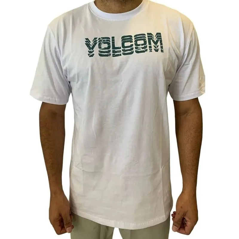 Camiseta Volcom Cement WT25 Masculina Branco G / branco