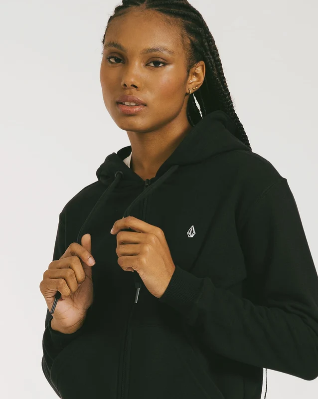 Moletom Volcom Canguru Single Stone Preto GG / PRETO
