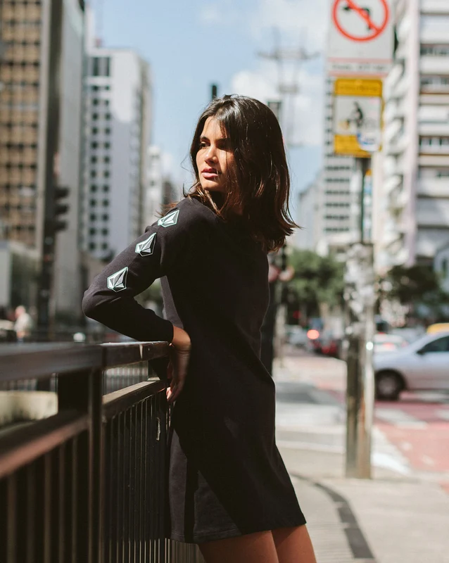 Vestido Volcom Deadly Stone Preto GG / Preto