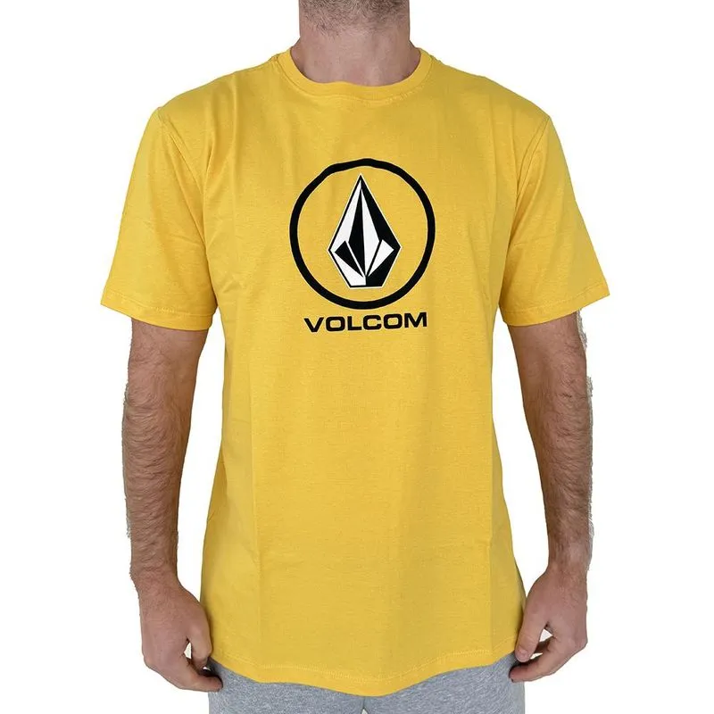 Camiseta Volcom Crisp Stone WT25 Masculina Amarelo P / amarelo