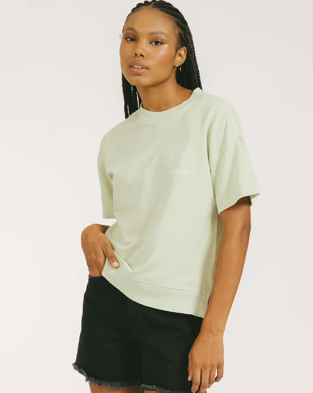 Camiseta Volcom Truly Stoked Verde P / VERDE