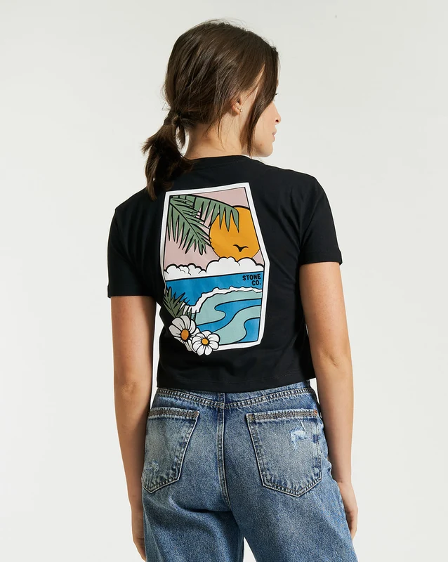 Camiseta Volcom Regular Sun Kissed Preta G / PRETO