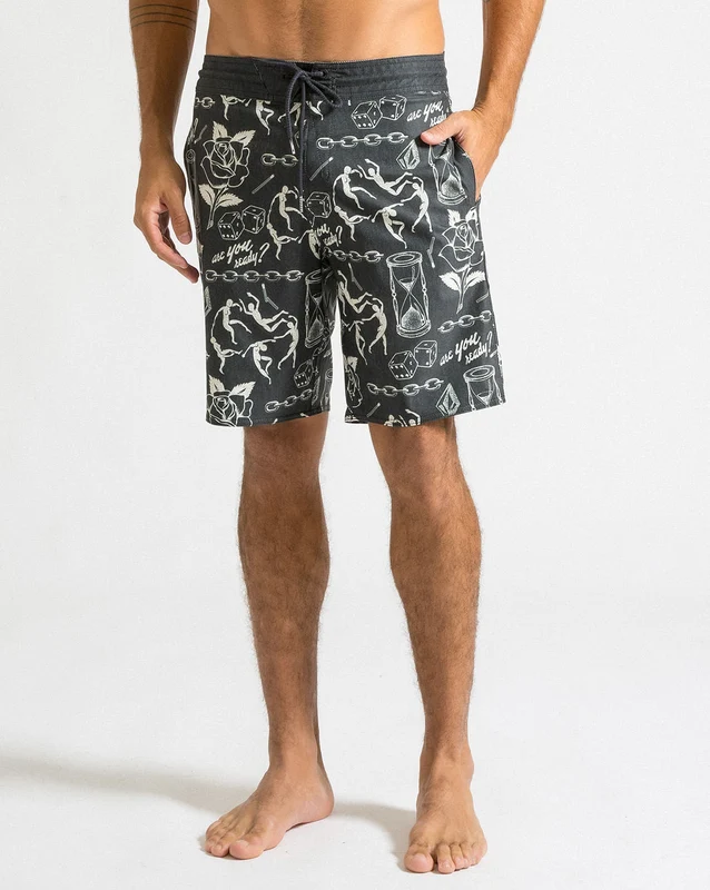 Boardshort Volcom Medley Stoney Stealth 38 / STEALTH