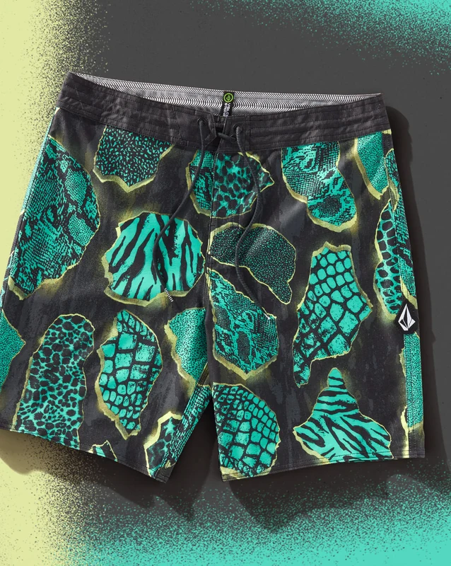Boardshort Volcom Mashed Stoney Black 38 / BLACK