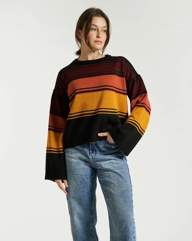 Tricot Volcom Bubble Tea Preto G / PRETO