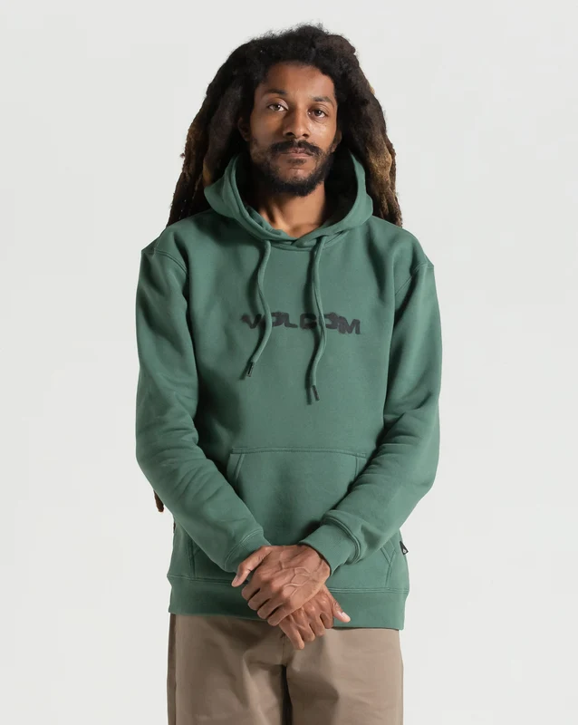 Moletom Volcom Canguru Stone Explorer Verde M / VERDE
