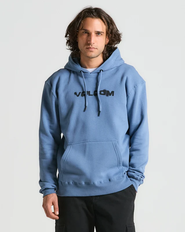 Moletom Volcom Canguru Stone Explorer Azul P / Azul