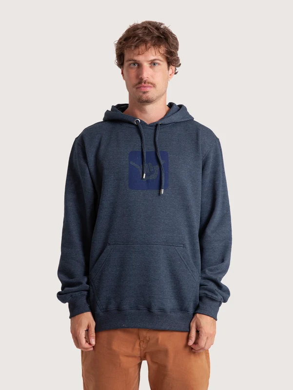 Moletom Canguru Azul Marinho Hang Loose Logo G / AZUL MARINHO
