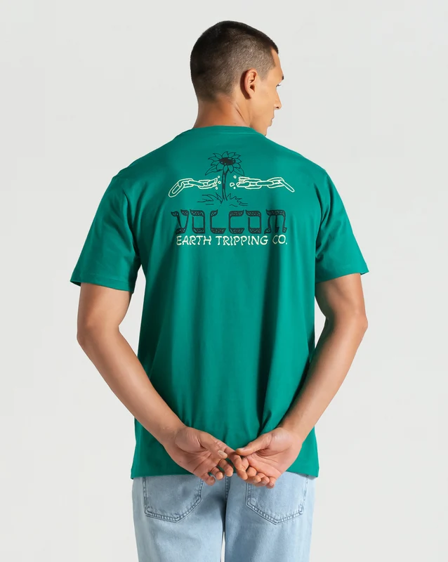 Camiseta Volcom Perseverance Verde M / VERDE