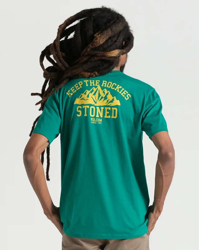 Camiseta Volcom Keep Rockies Stoned Verde GG / VERDE