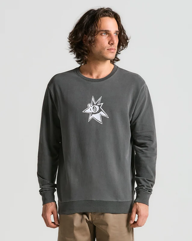 Moletom Volcom Careca Volcom Ent Preto P / PRETO
