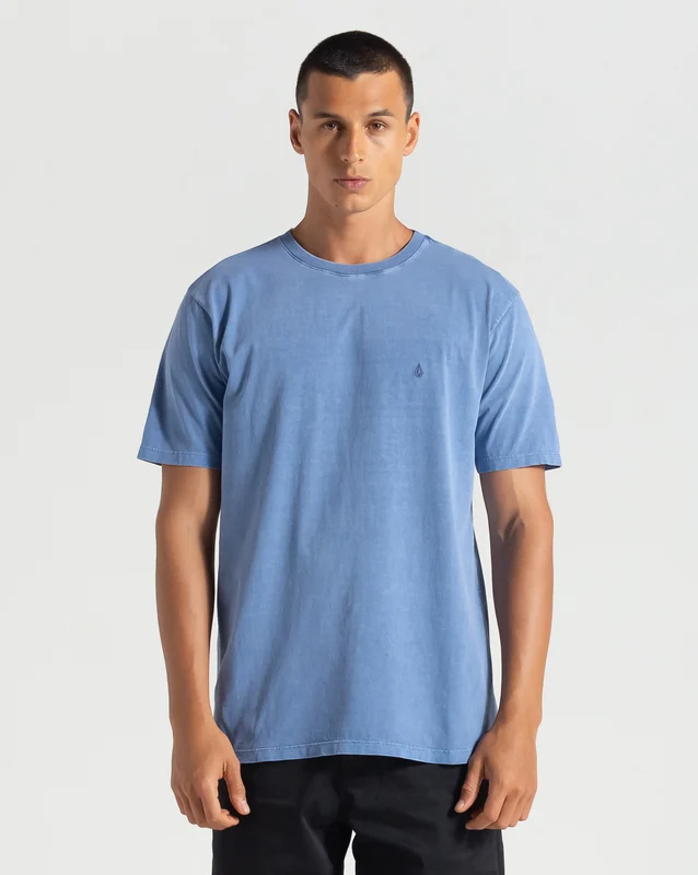 Camiseta Volcom Solid Stone Azul P / Azul