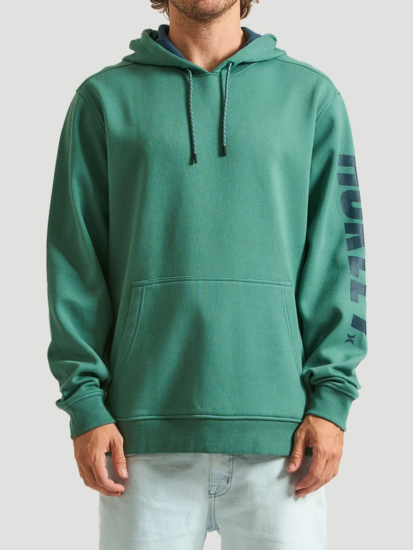 Moletom Canguru Hurley Acadia Heat Fleece Turquesa P / TURQUESA