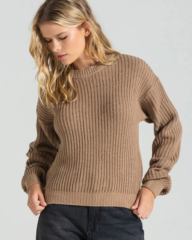 Tricot Volcom She Savage Bege M / BEGE