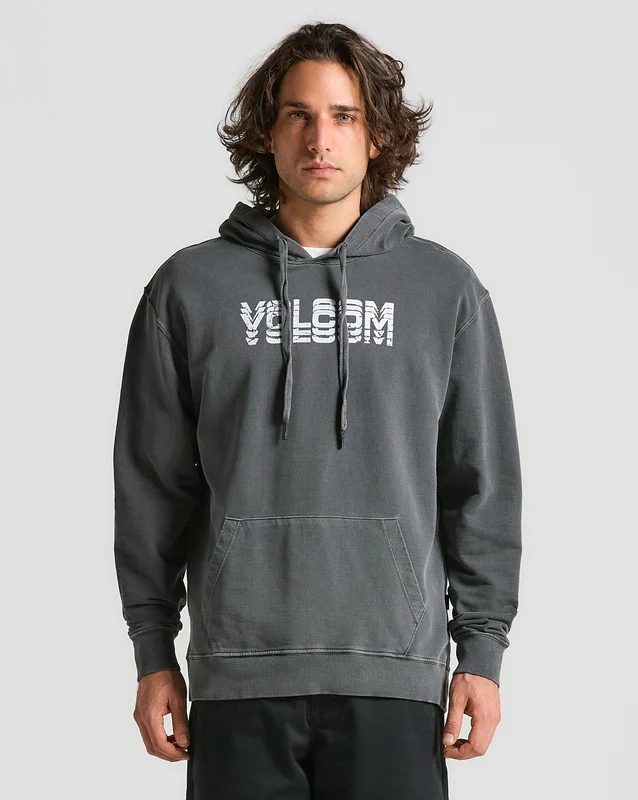 Moletom Volcom Canguru Cement Preto M / PRETO