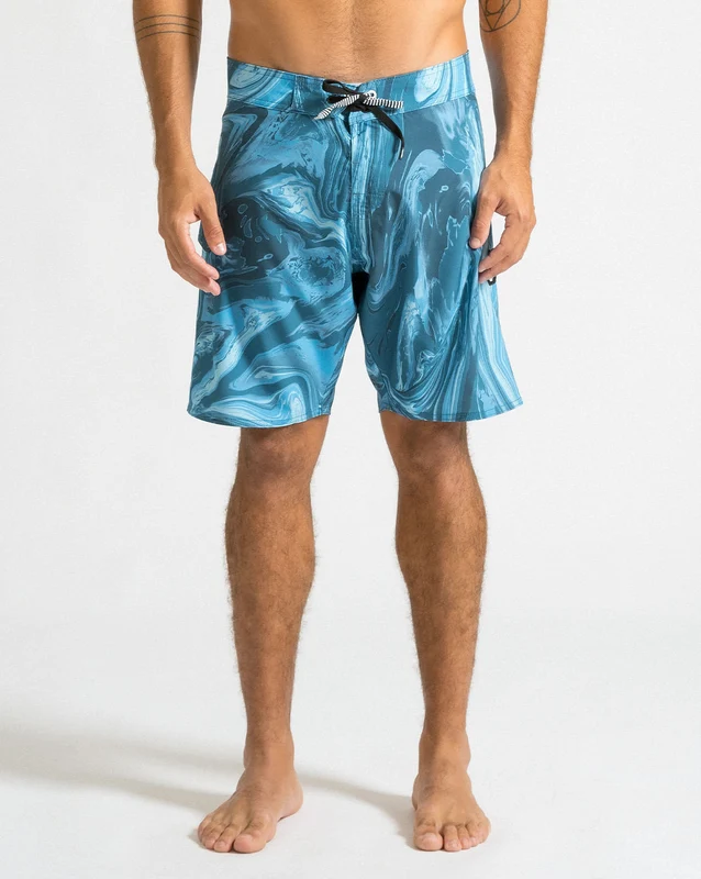 Boardshort Volcom Psyche Marble Azul 48 / AZUL