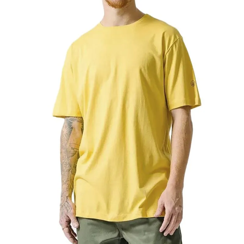 Camiseta Volcom Solid Stone SM24 Masculina Amarelo P / amarelo