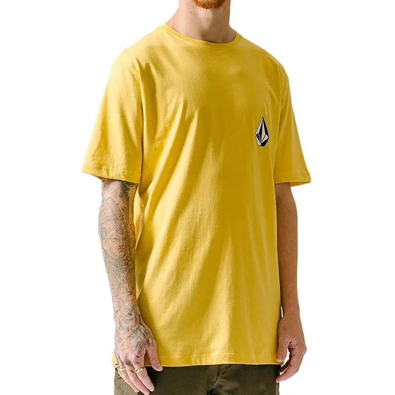 Camiseta Volcom Deadly Stone SM24 Masculina Amarelo M / amarelo