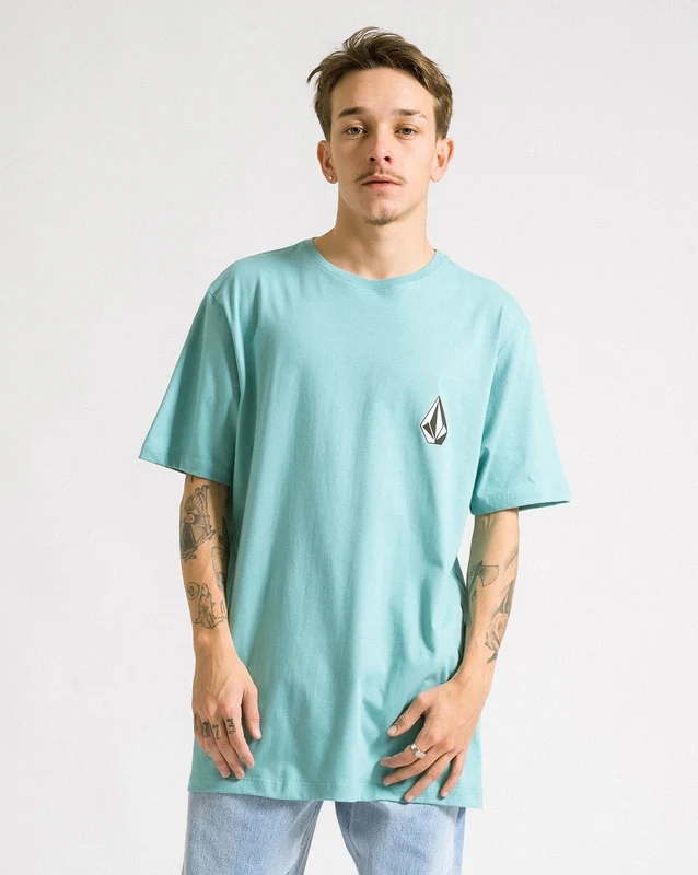 Camiseta Volcom Regular Deadly Stone Azul Claro M / AZUL CLARO