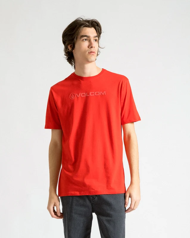Camiseta Volcom Regular New Style Vermelha M / VERMELHO