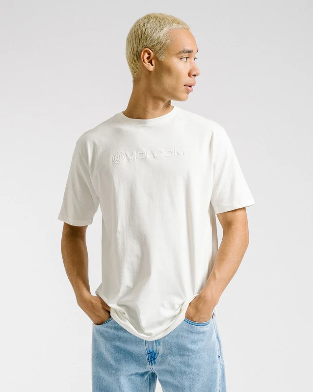 Camiseta Volcom Regular New Style Off White M / OFF WHITE